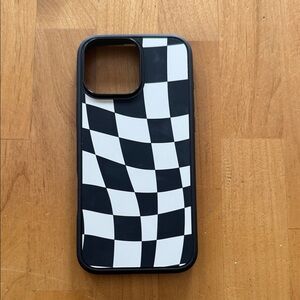 OtterBox Black and White Checkered 16 ProMax Phone Case
